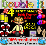 Double It Differentiated Fluency Centers - 4 Different Games
