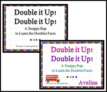 Preview of Double It Up PowerPoint Kit – Subitizing, Number Fluency, Repteated Addition