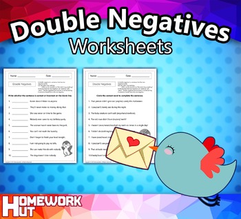 Preview of Double Negatives Worksheets