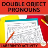Double Object Pronoun Spanish Maze Practice Activity with 