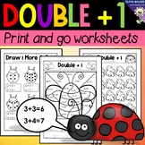 Double Plus One, Near Doubles, Grade One Math Strategy Printables