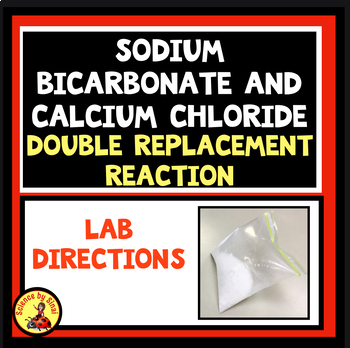 Preview of Double Replacement Reaction Lab SODIUM BICARBONATE and CALCIUM CHLORIDE in a Bag