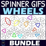 Double Ring Customizable Wheel Spinners Clipart GIFs BUNDLE