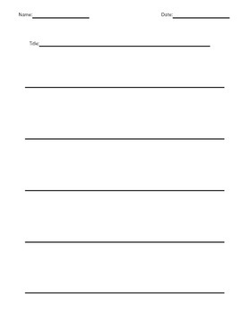 double sided blank lined paper by mrs romano teachers pay teachers