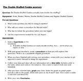Double Stuffed Cookies Lab Assessment