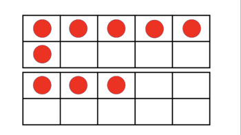 Preview of Double Ten Frame Addition Flashcards