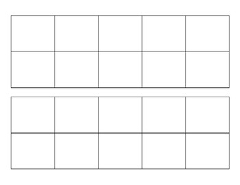 Double Ten Frame Mat Worksheets Teaching Resources Tpt