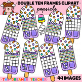 Double Ten Frames Math Clipart | Summer Popsicle Graphics 