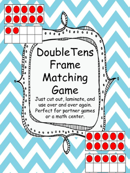 Preview of Double Tens Frame Matching Game