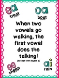 Double Vowel Poster- "When Two Vowels Go Walking"