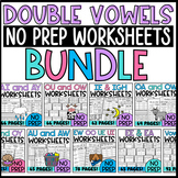 Double Vowels Worksheets Bundle: No Prep Vowel Teams Sorts