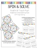 Double and Triple Digit Addition and Subtraction Spinners