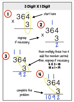 Double and Triple Digit Multiplication Fluency Pack