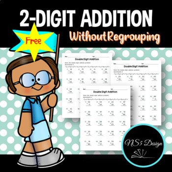 Preview of Double-digit addition without regrouping / Adding 2 Digit Numbers