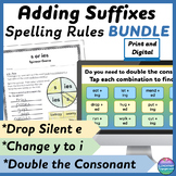Spelling Changes when Adding Suffixes ed, ing, er, est, s,