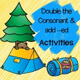 Double the Consonant and add -ed Task Cards and Center
