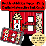Doubles Addition - Popcorn Party - Digitally Interactive T