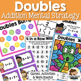 Doubles Addition Strategy - Poster, Games, Activities & Wo