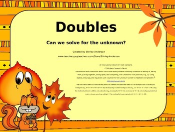 Preview of Doubles- An Instructional Lesson for Projector