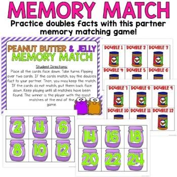 for grade worksheets math doubles 1 Doubles One & and Plus Activities TpT Games Doubles   Facts