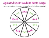 Doubles Fact Spin and Cover Bingo