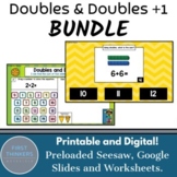 Doubles Facts Doubles Plus One BUNDLE Worksheets Google Sl