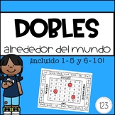 Doubles Facts Math Game 1-5 and 6-10 SPANISH