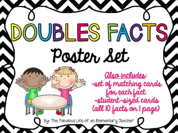 Preview of Doubles Facts Poster Set