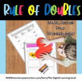 Doubles Facts  Worksheets and Color By Numbers