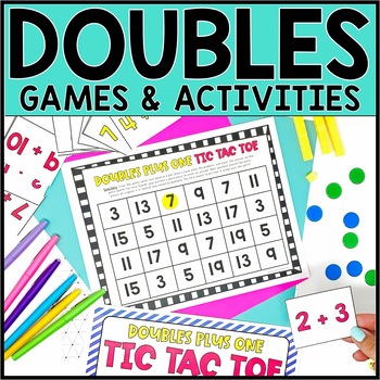 Preview of Doubles Facts and Doubles Plus One Games & Activities