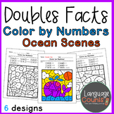 Doubles Facts to 20- Color by Number- Ocean Themed