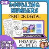 Multiplication Math Activity! Doubles Fun! Doubling Number