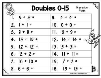 Doubles Facts Center Activity by Mr Reynolds Room | TpT