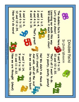 doubles math facts song freebie by sheilas leaps in learning