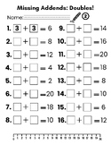 Doubles - Missing Addends 2