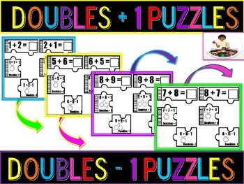 Preview of Doubles, Doubles Plus One, Doubles Minus One Puzzles