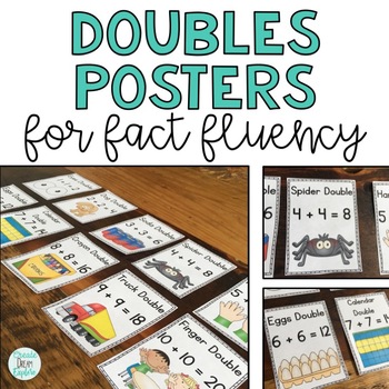 Preview of Doubles Posters for Teaching Math Facts