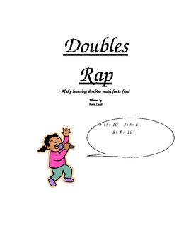 Preview of Doubles Rap - Make learning doubles math facts fun!