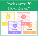 Doubles Within 20 Game - I have, Who Has - Fun Maths - Add