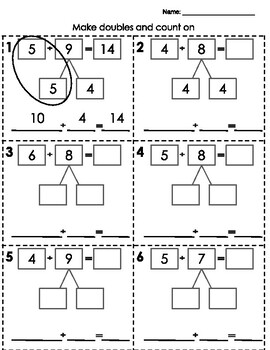 Doubles and Count on by A Russell | TPT