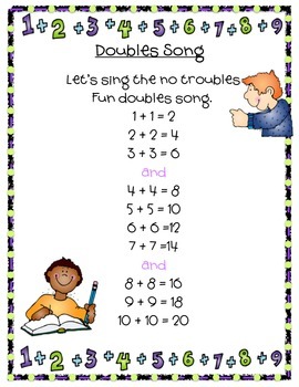 Doubles And Doubles 1 Songs For Math By Young Hearts Tpt