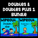 Doubles and Doubles plus 1 Facts Math Game - WipeOut - Fac