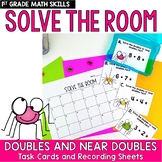 Doubles and Near Doubles Addition Task Cards First Grade S