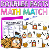 Doubles and Near Doubles Facts Memory Match Math Game 1st 