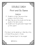 Doubles and Near Doubles Print and Go Game