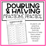 Doubling & Halving Fractions Practice | Cooking | Family Consumer Sciences