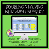 Doubling & Halving Mental Math Multiplication Strategy Dig
