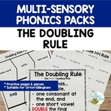Phonics Packs: The Doubling Rule Orton Gillingham Spelling