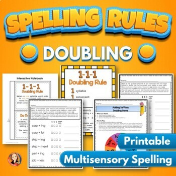 Preview of Doubling Rule Spelling Practice Activities