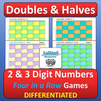 doubling and halving 2 and 3 digits doubles halves large numbers games